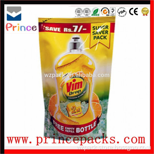 10ml/30ml/60ml/100ml stand up spout pouch for liquid packaging